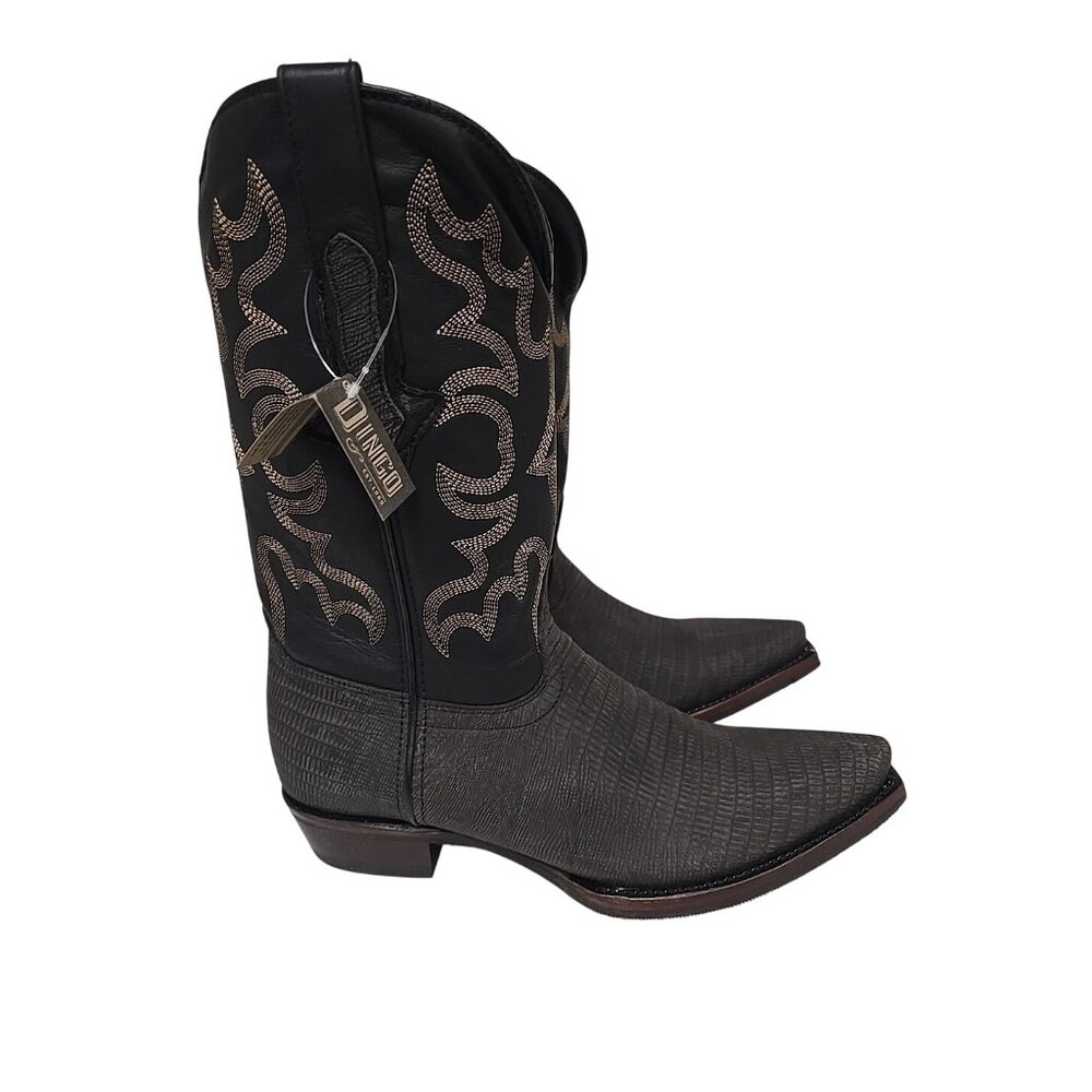 Dingo Men's DI 107 The Duke Snip Leather Pull On Western Boot Black Size 11 EW - Picture 2 of 6
